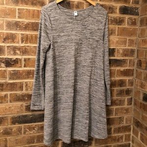 Old Navy gray long sleeved sweater dress